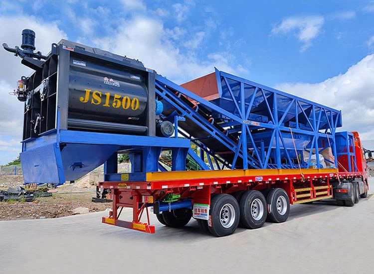 Portable Concrete Mixing Plant Portable Concrete Mixing Plant